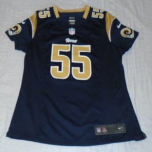 JAMES LAURINAITIS RAMS #55 NIKE ON FIELD NFL Players  JERSEY WOMENS SZ Medium